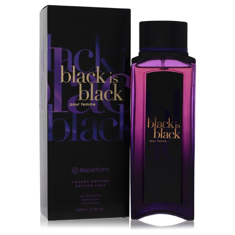 Black Is Black Eau De Parfum Spray By Nu Parfums