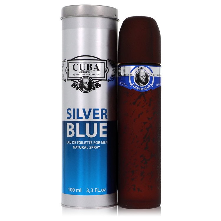 Cuba Silver Blue Eau De Toilette Spray By Fragluxe