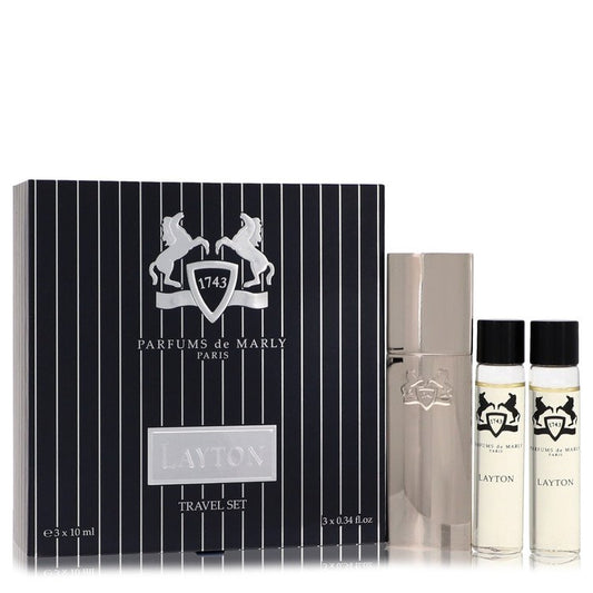 Layton Royal Essence Three Eau De Parfum Sprays Travel Set By Parfums De Marly